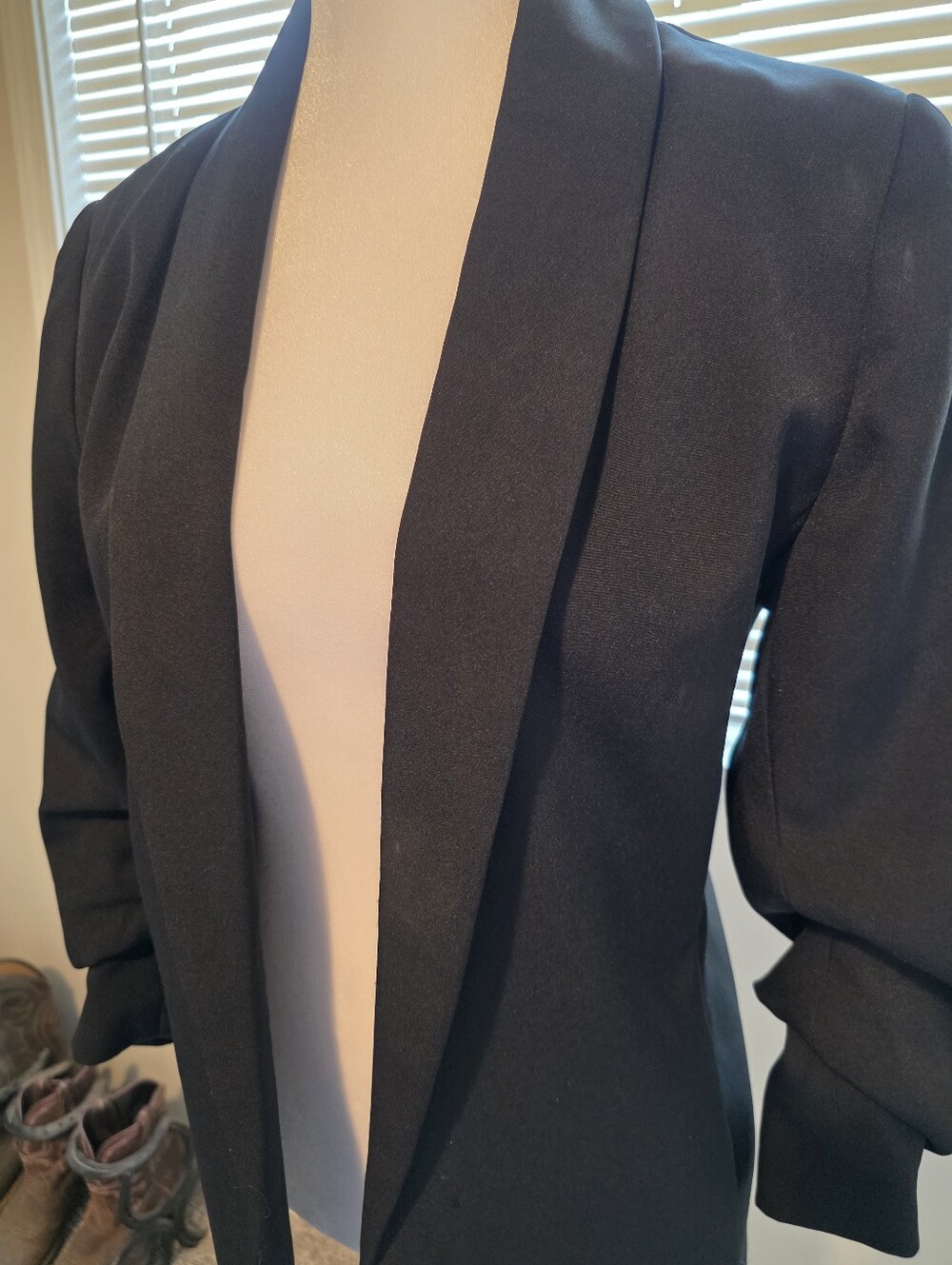Zenana Outfitters Black Open-Front Women's Blazer